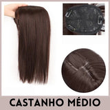 Topo de Cabeça 40cm - (Para Alopecia, Falhas, Cabelos Ralos e com Queda)